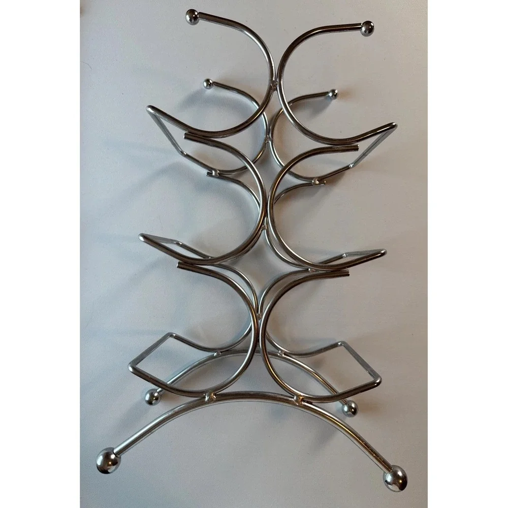 On the Counter Chrome Wine Rack 6 bottles 15